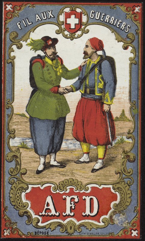 Étiquette pour fil des guerriers - French School