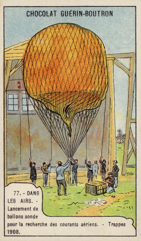 Lancement de ballons météorologiques pour mesurer les courants d