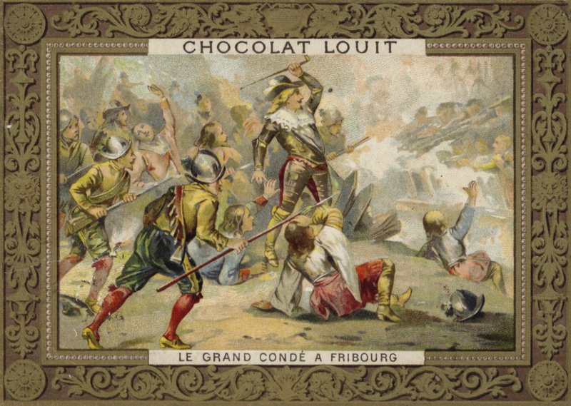Le Grand Condé à la bataille de Fribourg, 1644 - French School