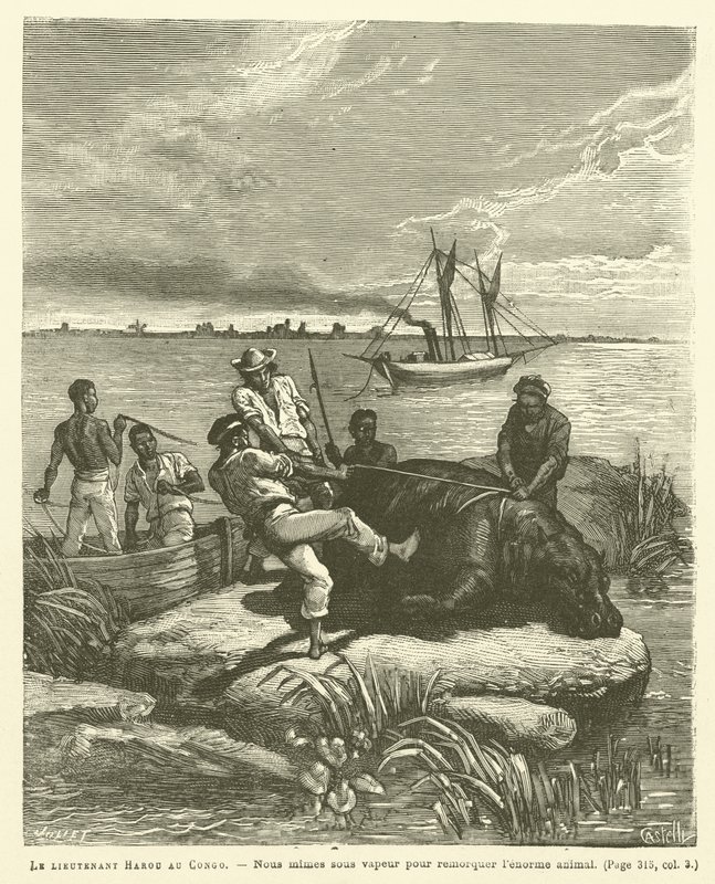 Le lieutenant Harou au Congo - French School