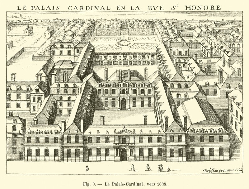 Le Palais-Cardinal, vers 1638 - French School