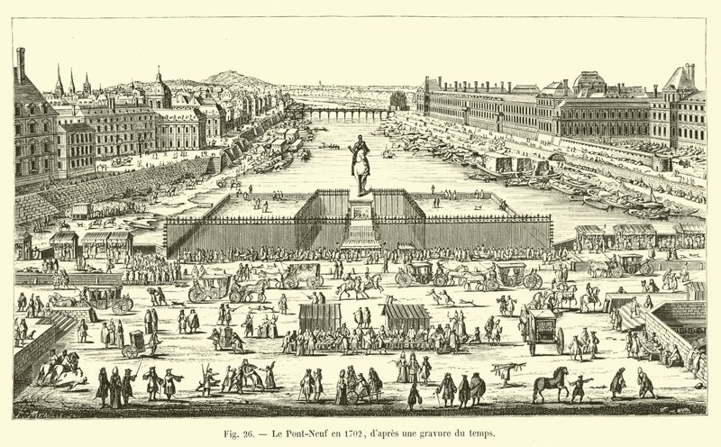 Le Pont-Neuf en 1702, d