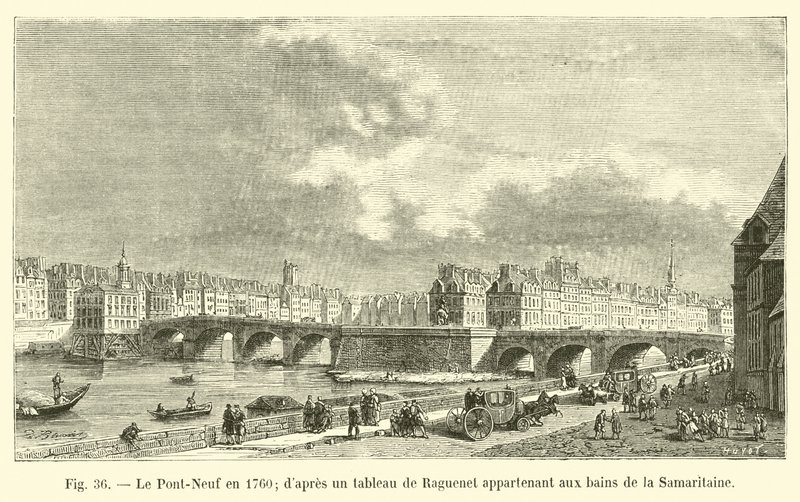 Le Pont-Neuf en 1760, d