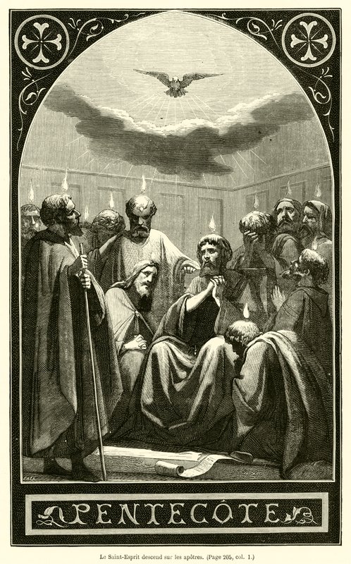 Le Saint-Esprit descend sur les apôtres - French School