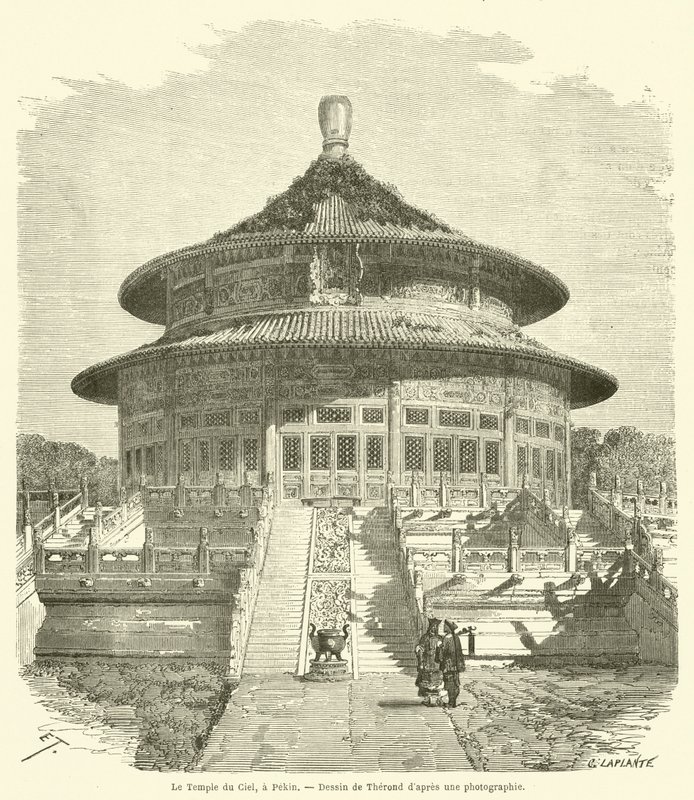 Le Temple du Ciel, à Pékin - French School