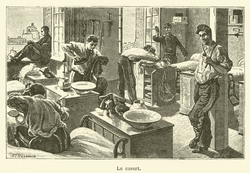 Le casert (gravure) - French School