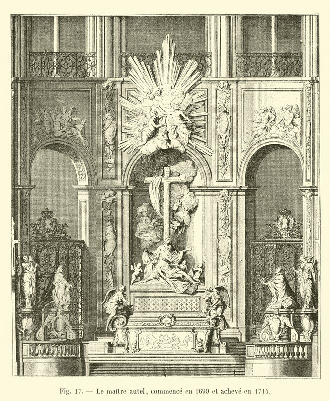 Le maître autel, commencé en 1699 et achevé en 1714 - French School
