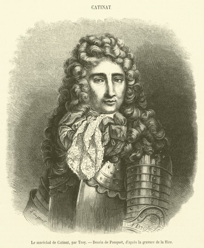 Le maréchal de Catinat (gravure) - French School
