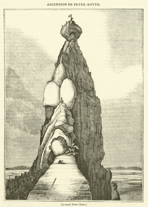 Le mont Peter-Botte (engraving) - French School