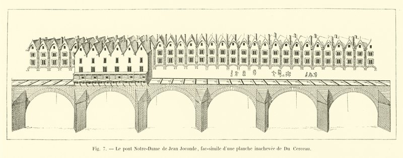 Le pont Notre-Dame de Jean Joconde, fac-similé d