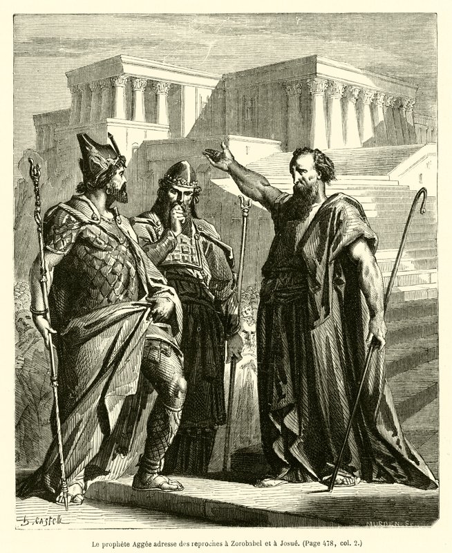 Le prophète Aggée adresse des reproches à Zorobabel et à Josué - French School