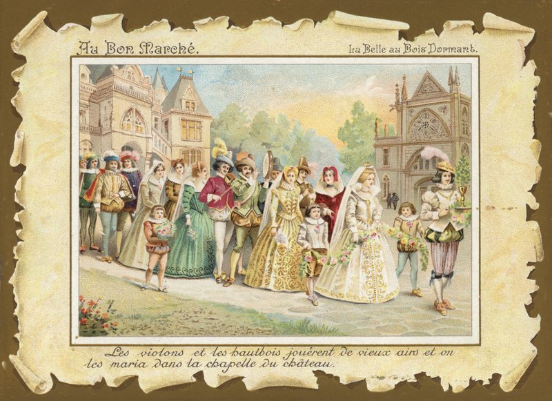 Sortant de la chapelle, La Belle au bois dormant - French School