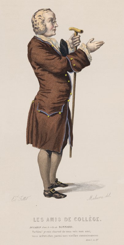 Les Amis de Collège, Acte I, Scène XV - French School