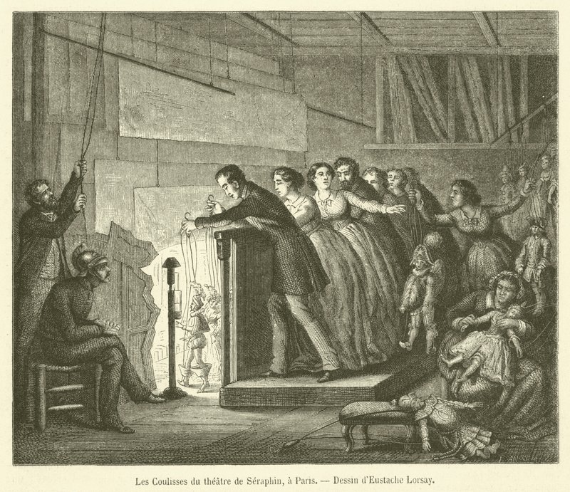Les Coulisses du théâtre de Séraphin, à Paris - French School