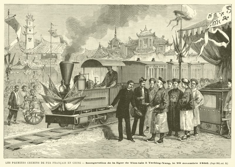 Les Premiers Chemins De Fer Français En Chine - French School