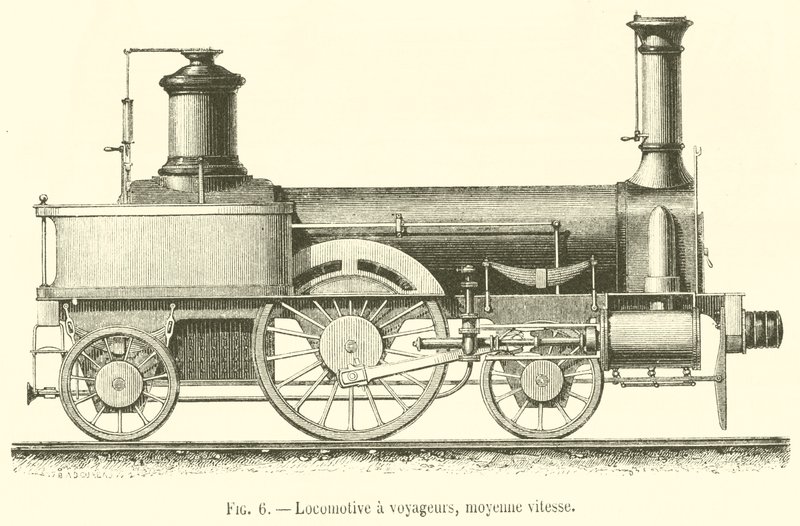 Locomotive à voyageurs, moyenne vitesse - French School