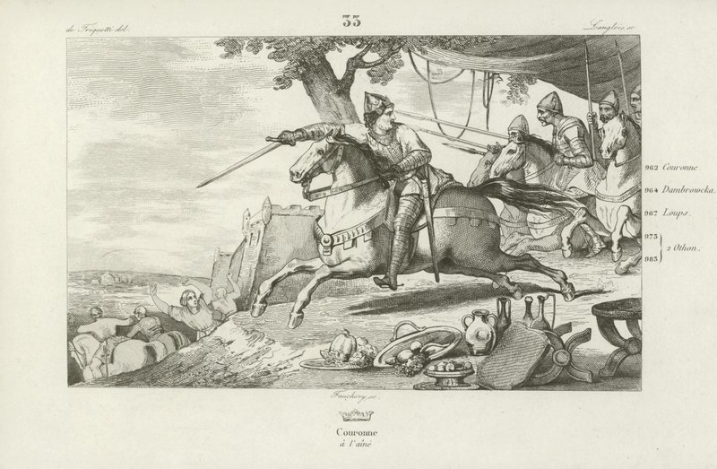 Lothaire de France mène son armée à l