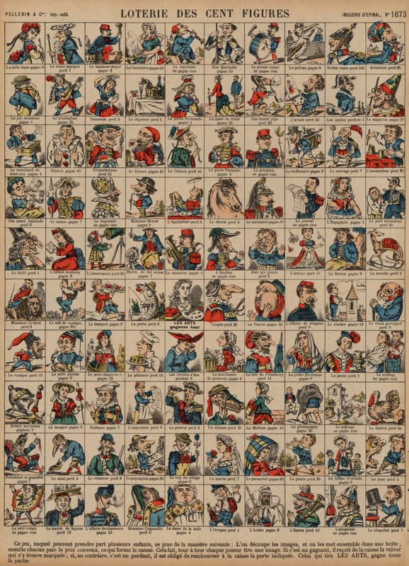 Loterie de cent figures - French School