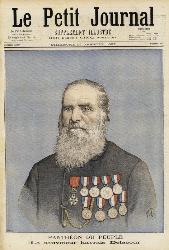 Louis-Joseph-André Delacour, marin et sauveteur français - French School