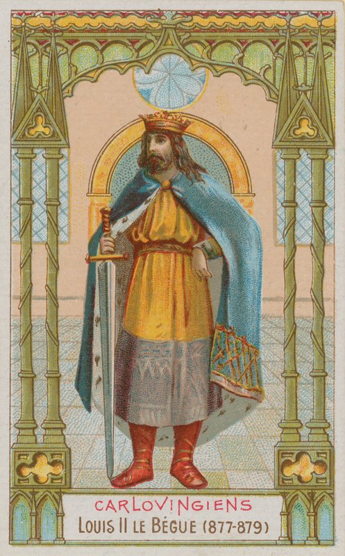 Louis II, roi carolingien de France de 877 à 879 - French School