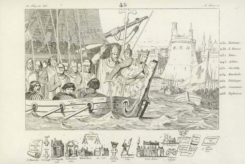 Louis IX de France menant l
