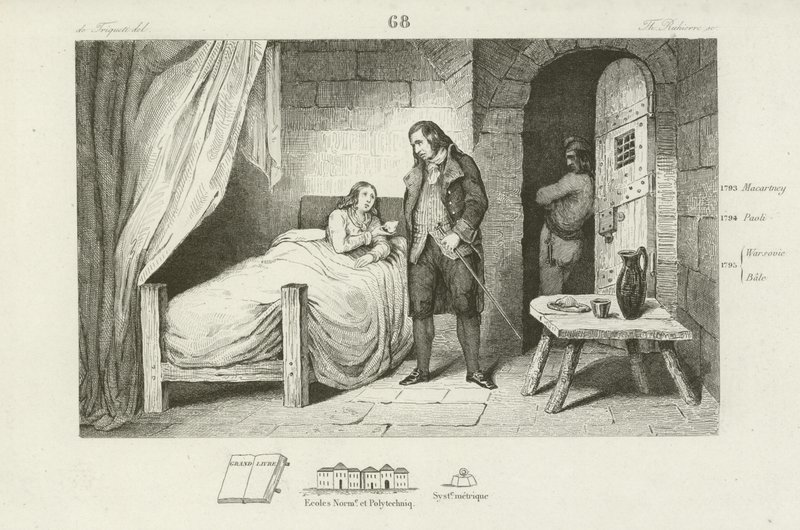 Louis XVII de France, malade et emprisonné, vers 1795 - French School
