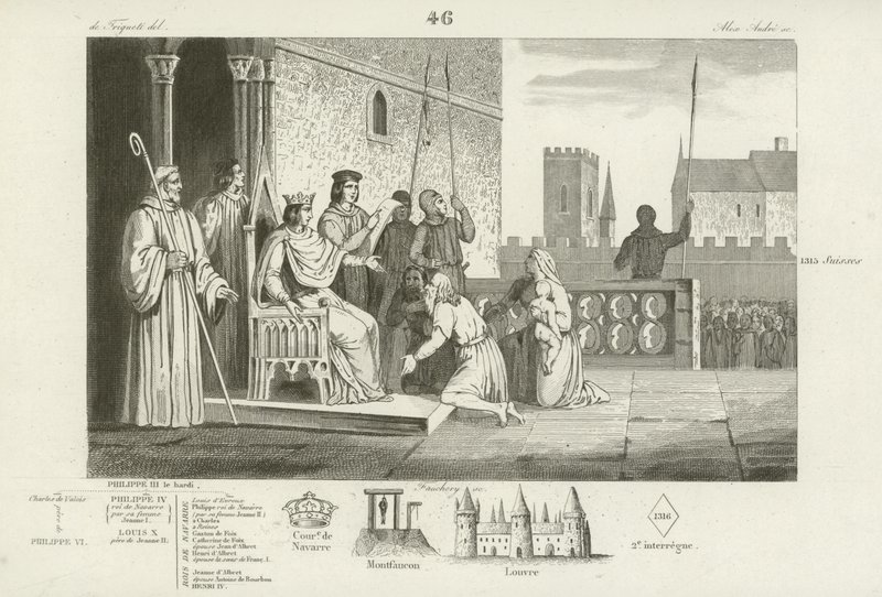 Louis X de France émancipe les serfs, 1315 - French School