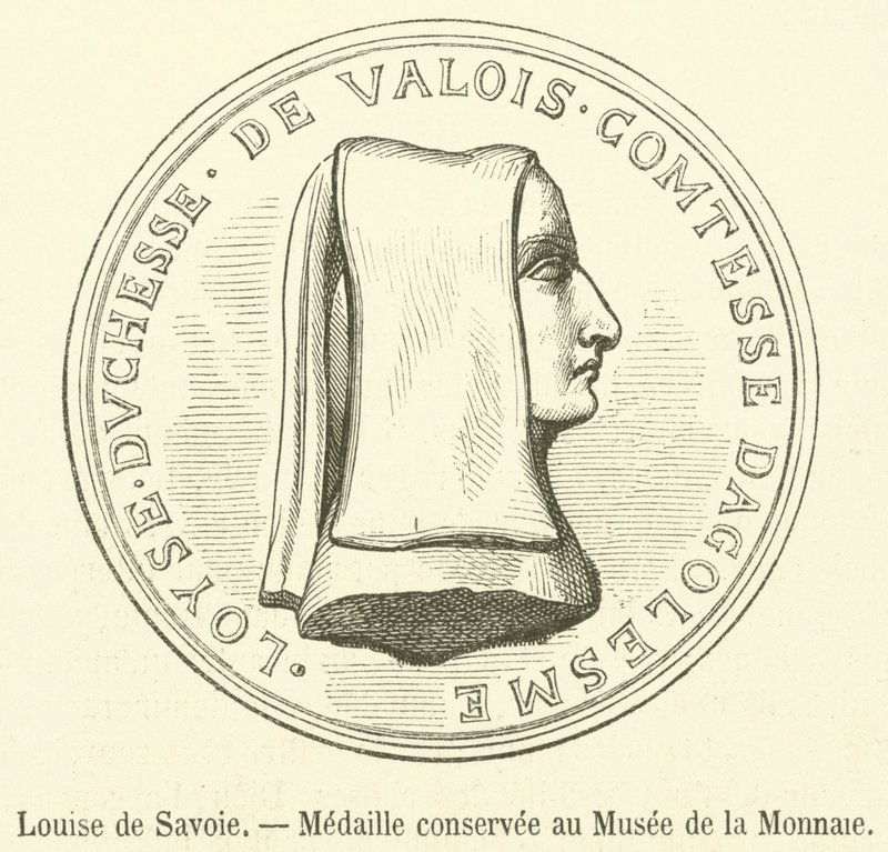 Louise de Savoie, Médaille conservée au Musée de la Monnaie - French School