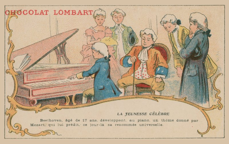 Ludwig van Beethoven jouant au piano à l