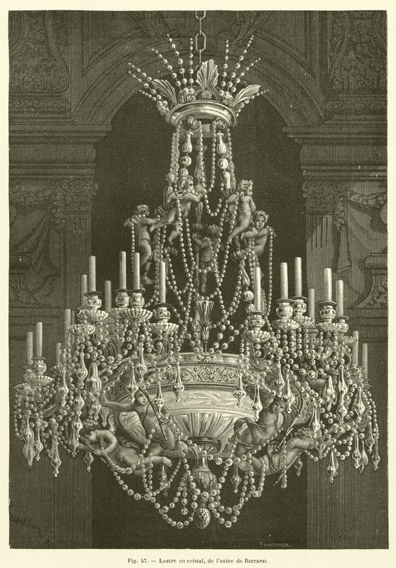 Lustre en cristal, de l