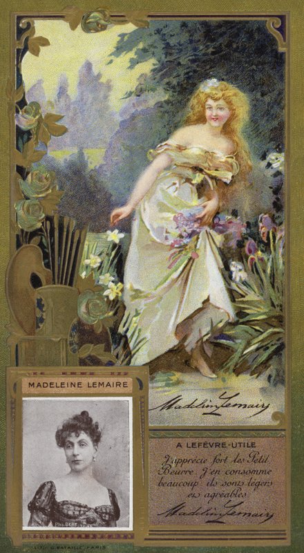 Madeleine Lemaire, peintre française (chromolitho) - French School