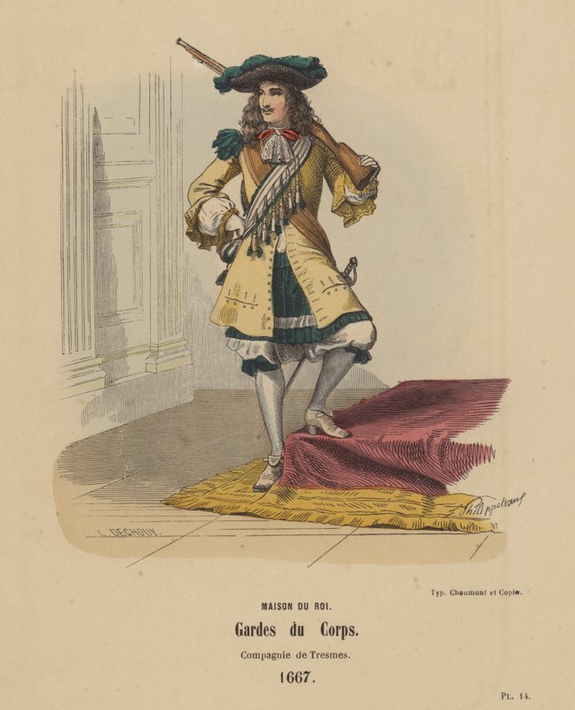 Maison du Roi, Gardes du Corps, Compagnie de Tresmes - French School