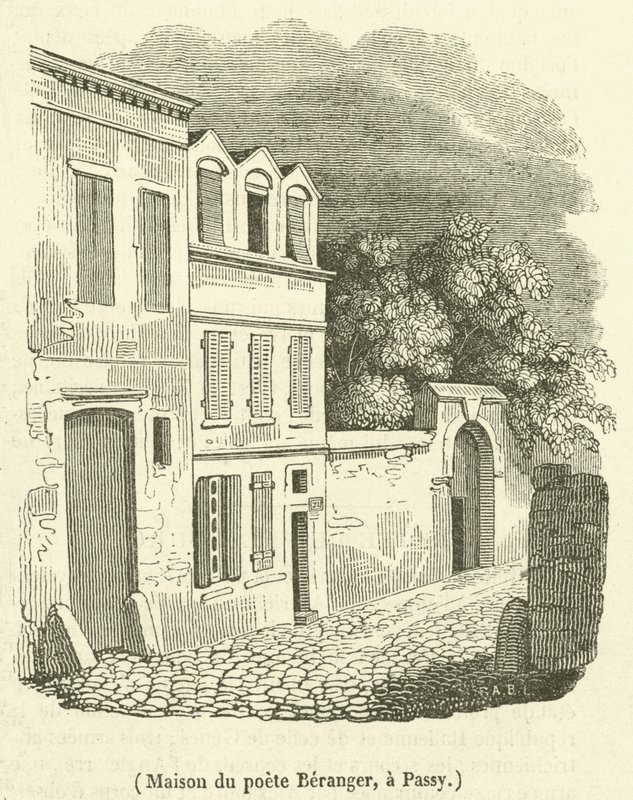 Maison du poète Béranger, à Passy - French School