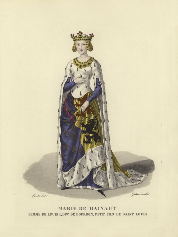 Marie de Hainaut, épouse de Louis Ier, duc de Bourbon - French School