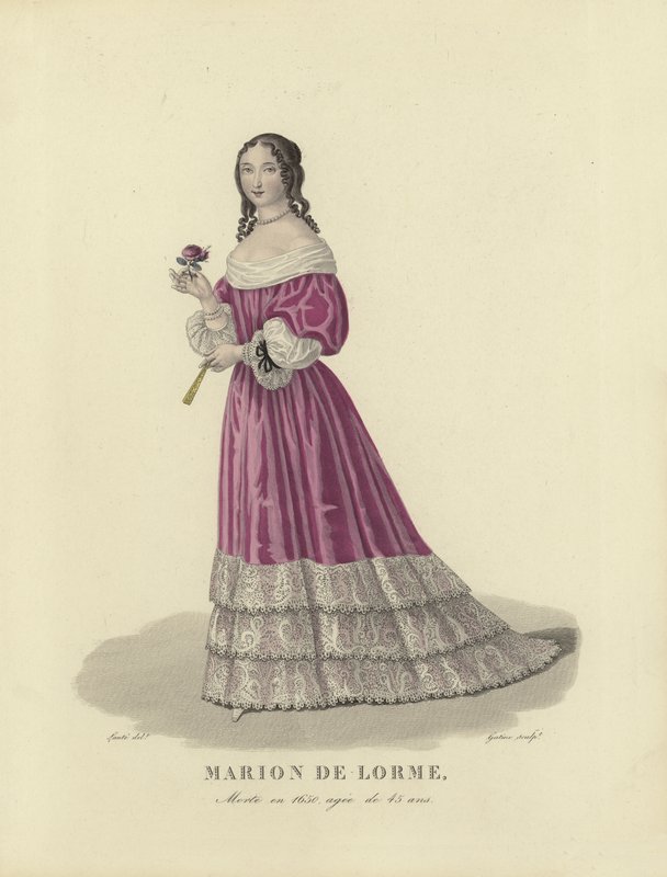 Marion de Lorme, courtisane française - French School
