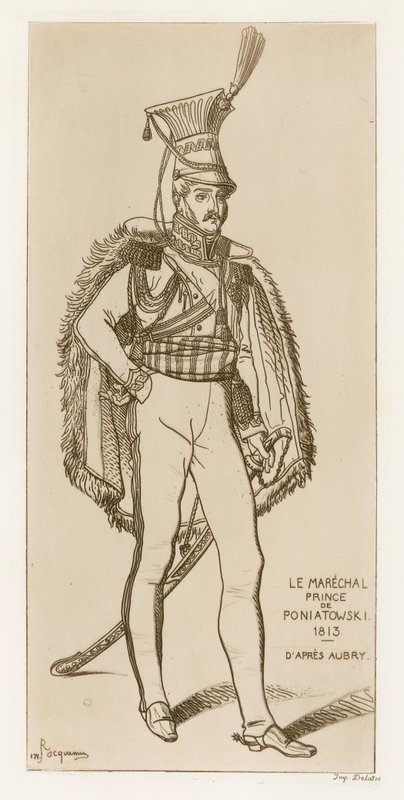 Maréchal Prince Poniatowski, 1813 - French School