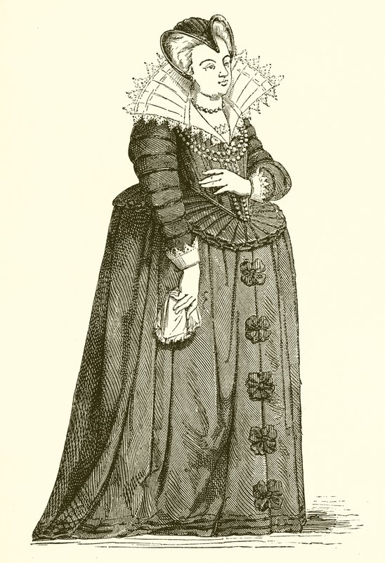 Marie de Médicis en veuve - French School