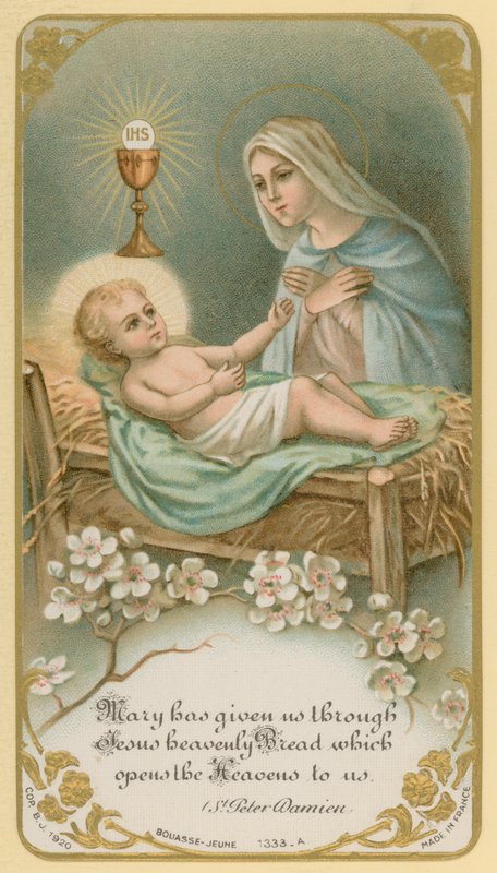 Marie nous a donné par Jésus le Pain céleste qui nous ouvre les Cieux - French School