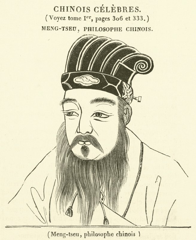 Meng-tseu, philosophe chinois - French School