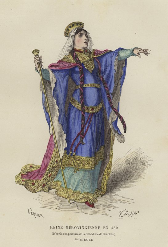 Reine mérovingienne, 480 - French School