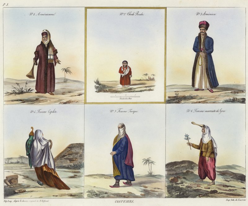 Costumes du Moyen-Orient - French School
