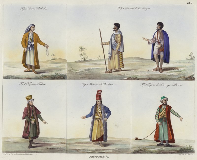 Costumes du Moyen-Orient - French School