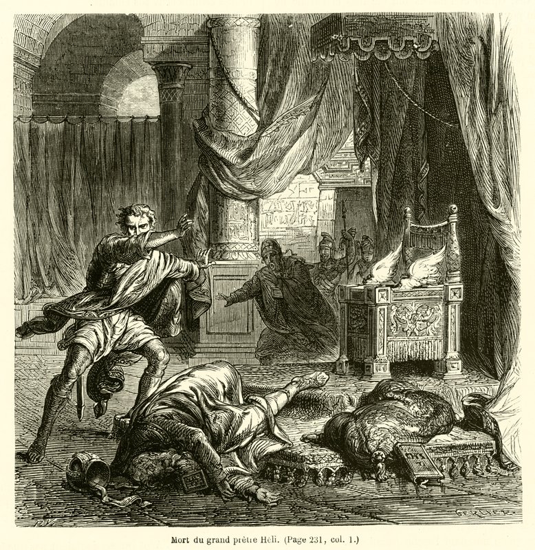 Mort du grand prêtre Héli - French School