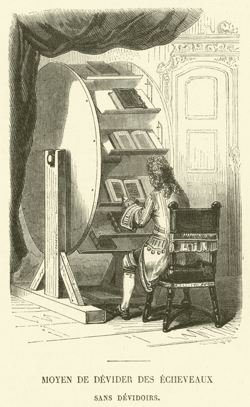 Moyen de Dévider des Écheveaux Sans Dévidoirs - French School