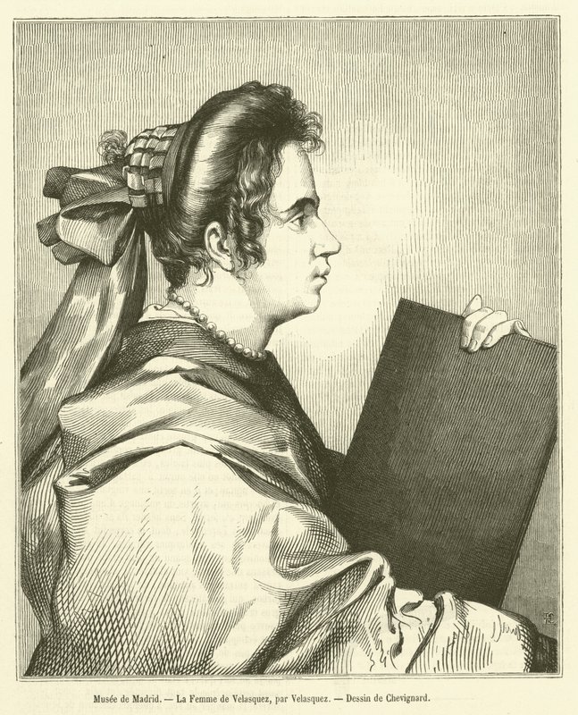 Musée de Madrid, La Femme de Velasquez - French School