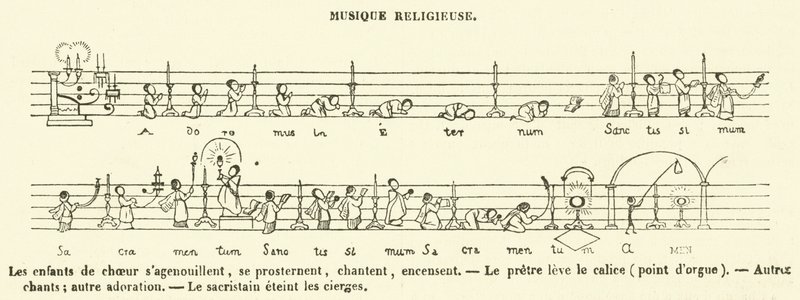 Musique Religieuse (engraving) - French School