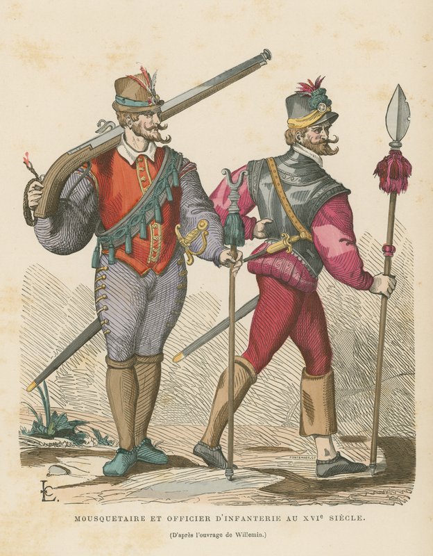 Mousquetaire et officier d