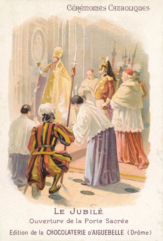 Ouverture de la porte sainte par le pape, Jubilé - French School