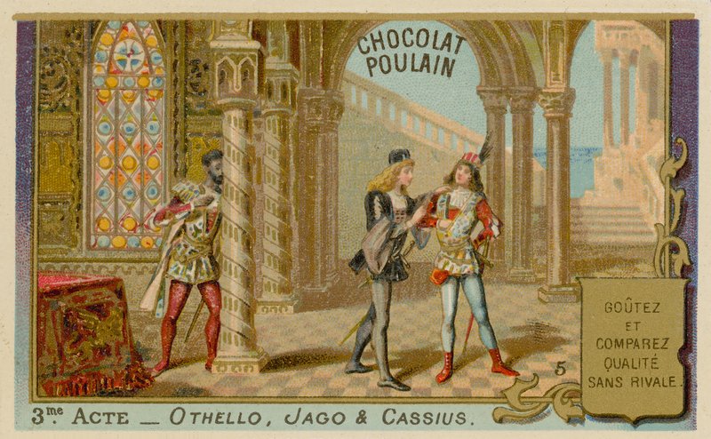 Othello, carte de commerce Chocolat Poulain - French School