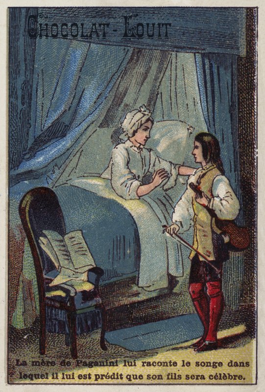 La mère de Paganini racontant son rêve dans lequel il était prédit qu